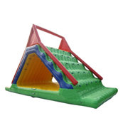 commercial inflatable floating water slide